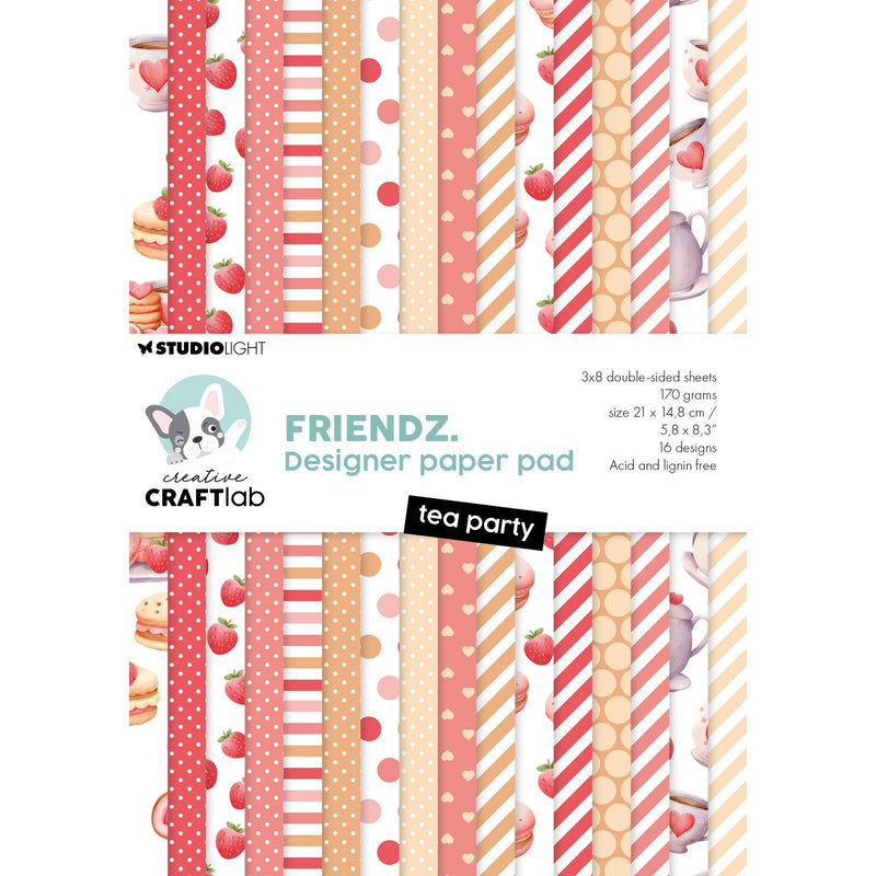 Creative craftlab • friendz design paper pad tea party