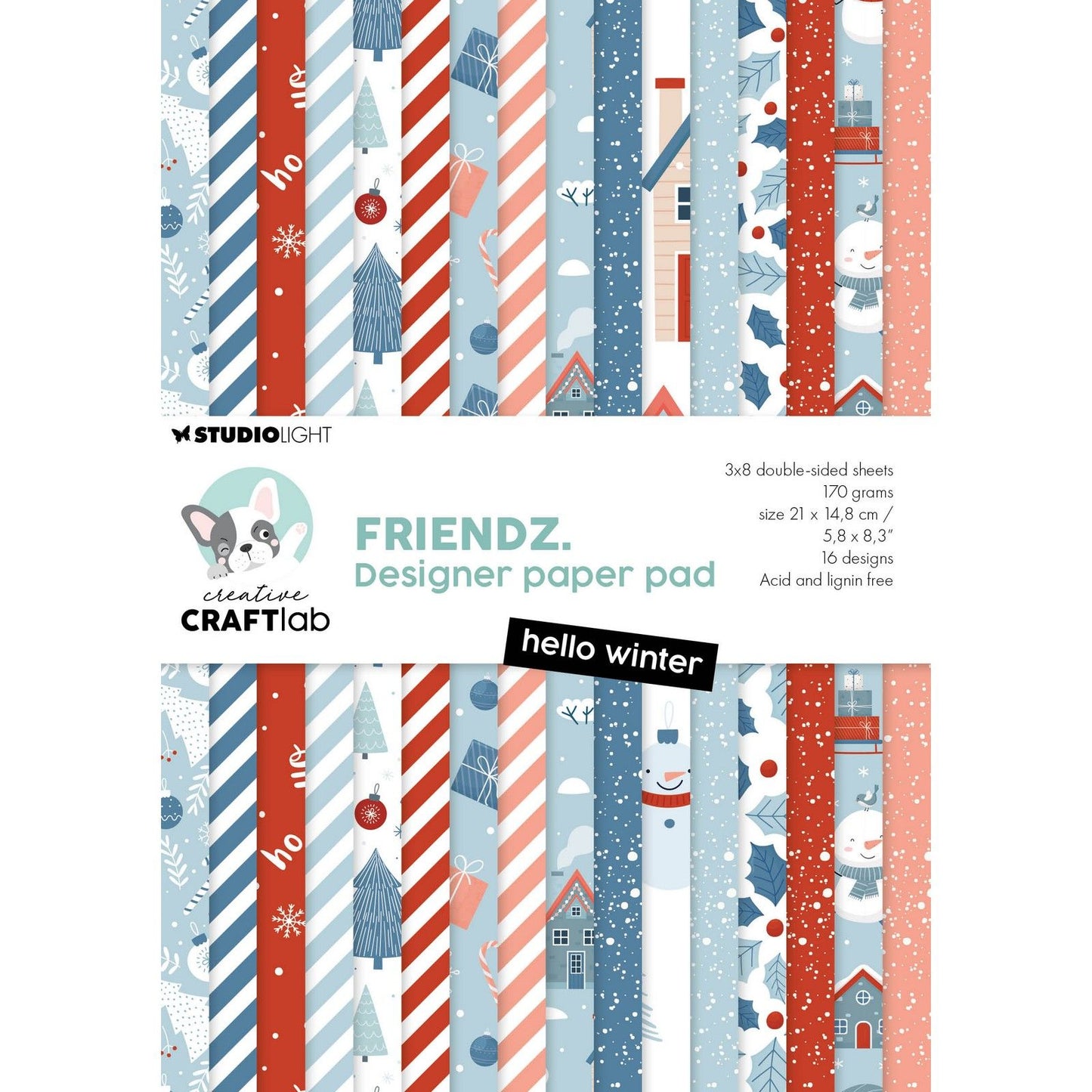 Creative craftlab • friendz design paper pad hello winter