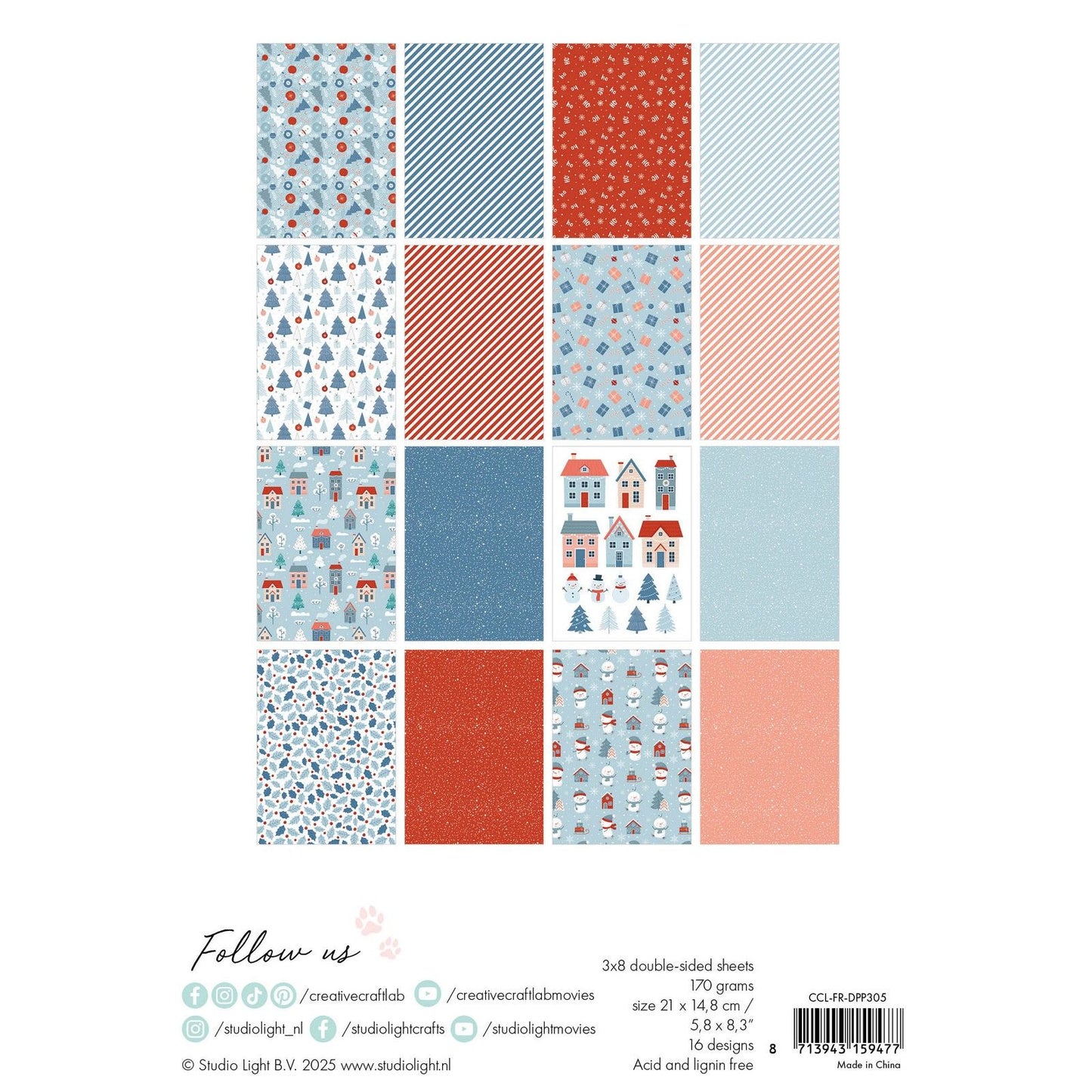 Creative craftlab • friendz design paper pad hello winter