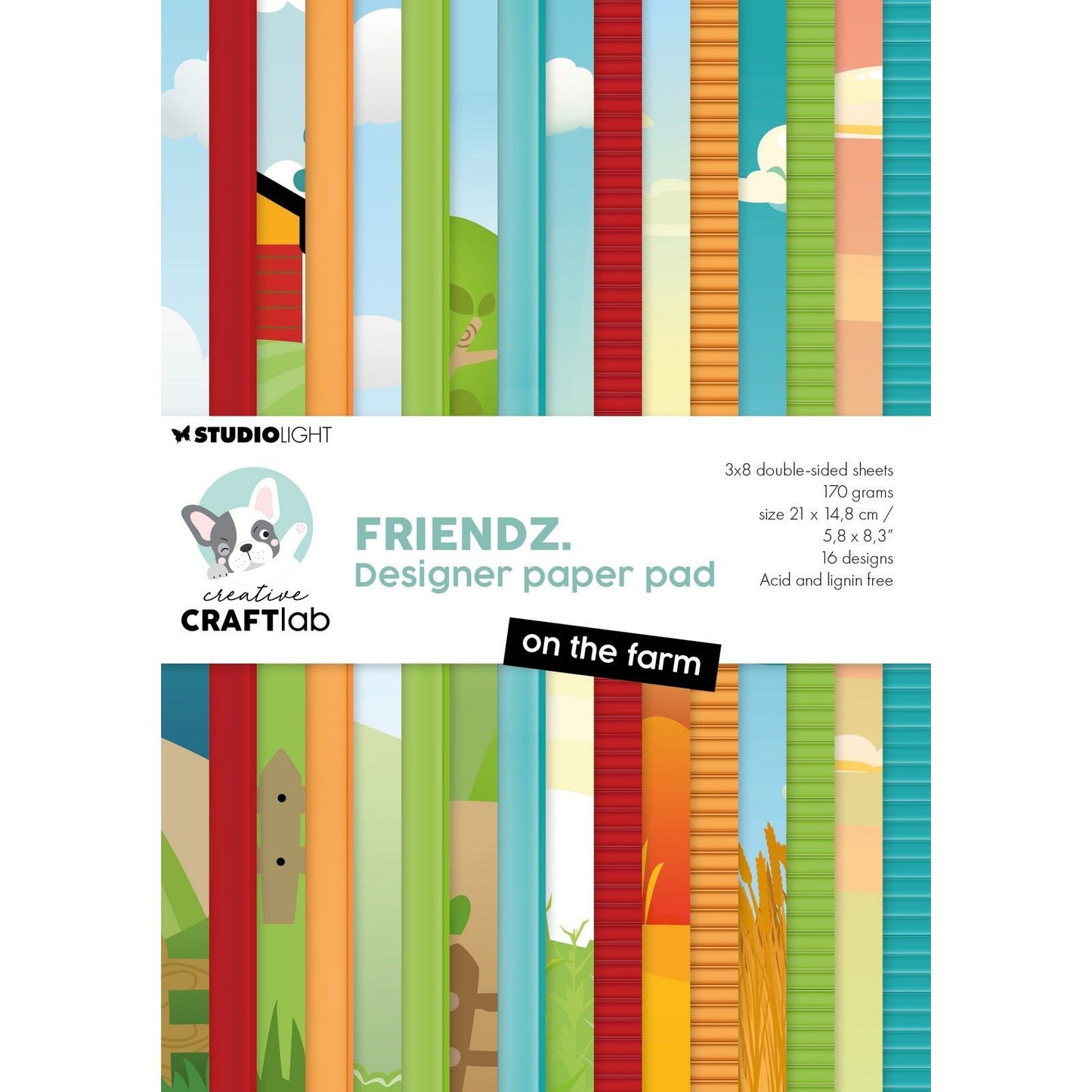 Creative craftlab • friendz design paper pad on the farm