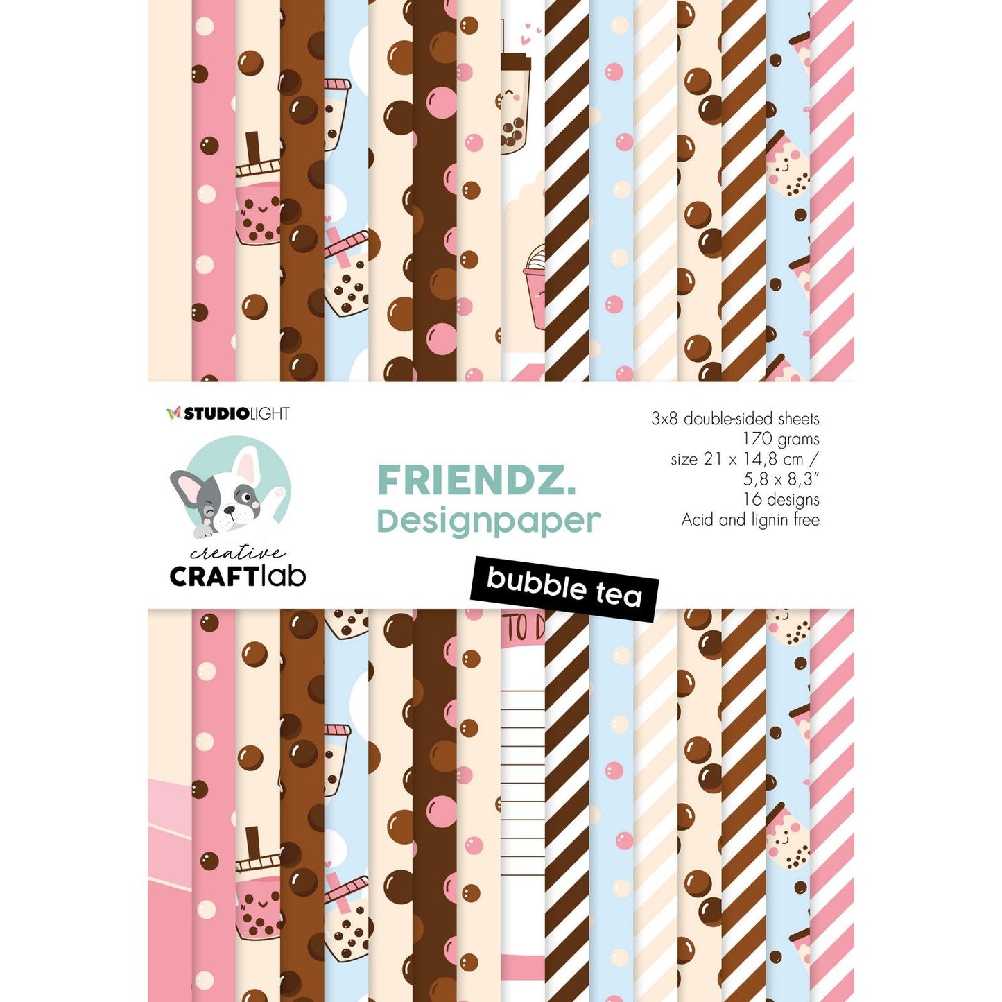 Creative craftlab • friendz paper pad bubble tea