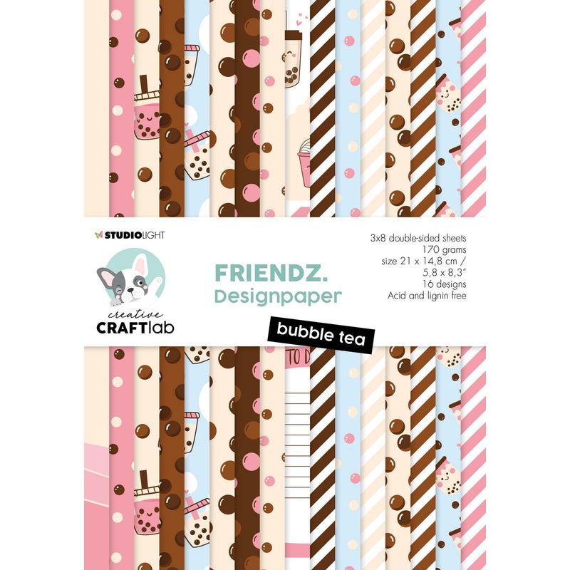 Creative craftlab • friendz paper pad bubble tea