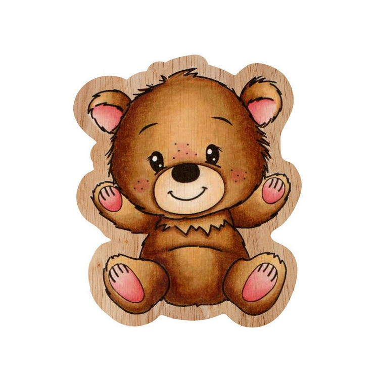 Creative craftlab • friendz rubber stamp wooden ted sitting