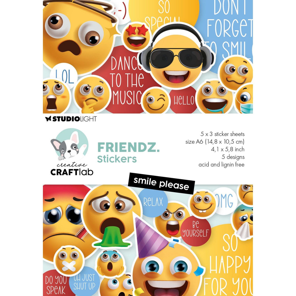Creative craftlab • friendz stickers smile please