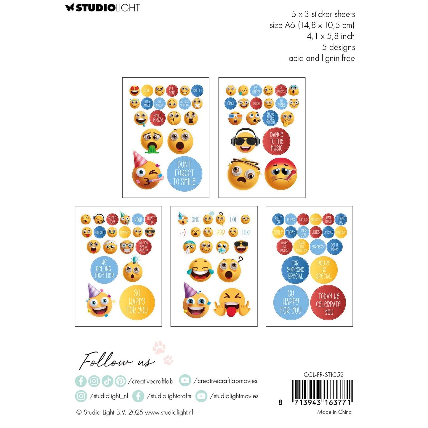 Creative craftlab • friendz stickers smile please