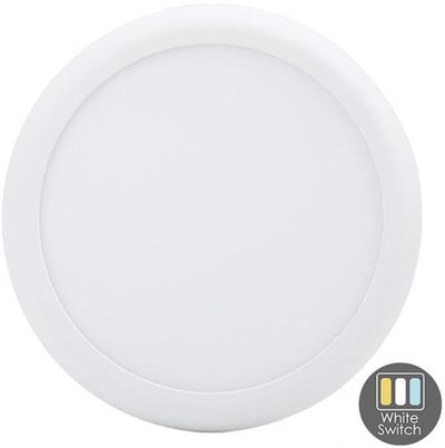 Enzo cct led panel downlighter wit 12-18w tri-white ip44 - led2540