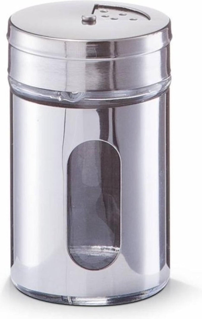 Excellent houseware kruidenstrooier glas en rvs ø5xh8cm