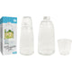 Excellent houseware waterkaraf met drinkglas 1 liter