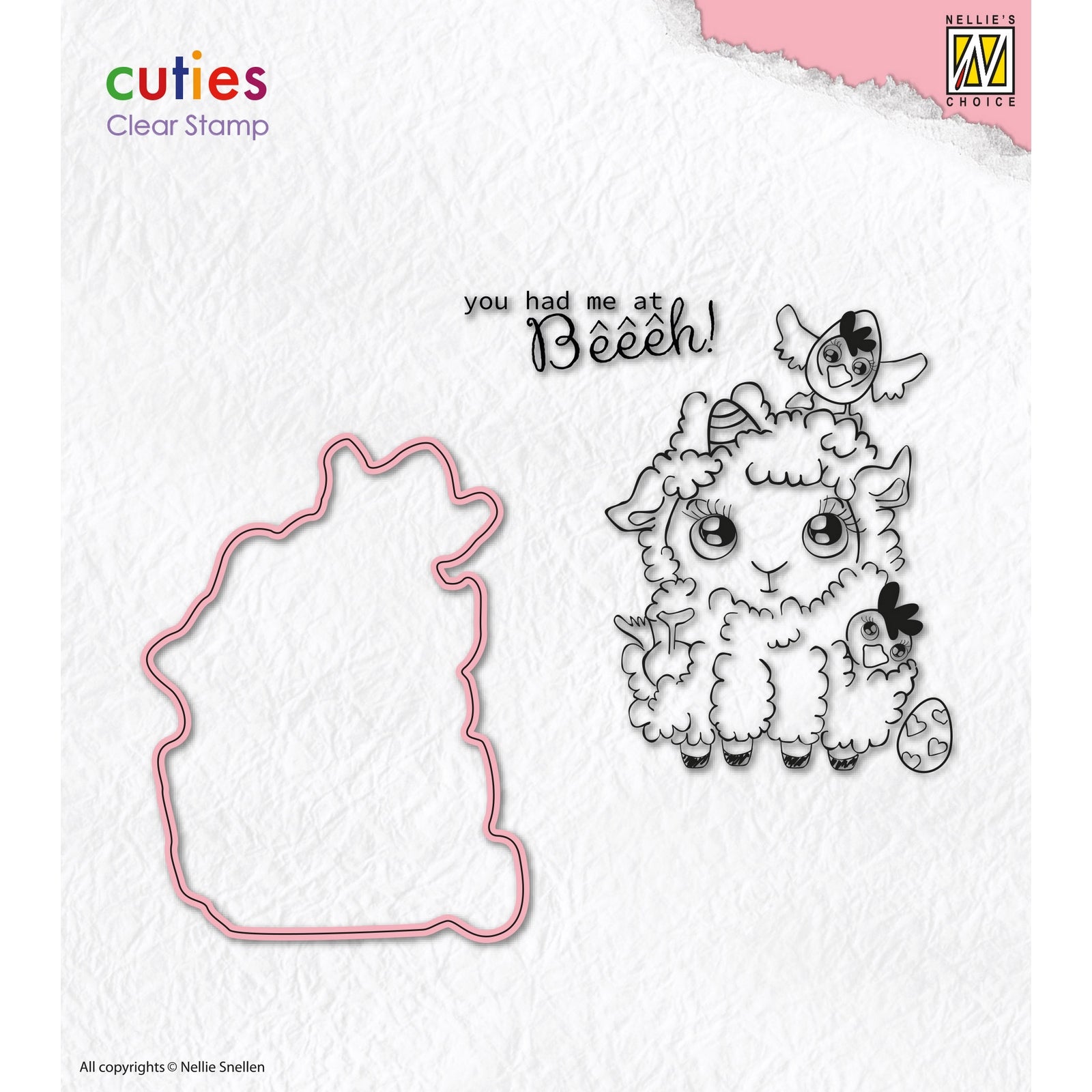 Nellie's choice • clear stamp cutting die sheep