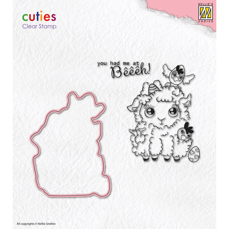 Nellie's choice • clear stamp cutting die sheep