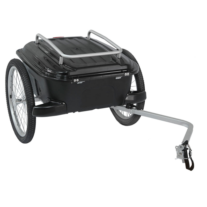 M-wave aanhangwagen met kunststofbak 70 ltr. max. 25kg zwart