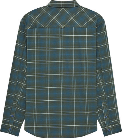 Fox head survivalist stretch flannel long-sleeve shirt