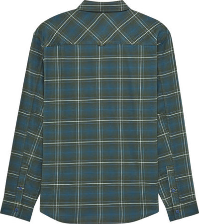 Fox head survivalist stretch flannel long-sleeve shirt