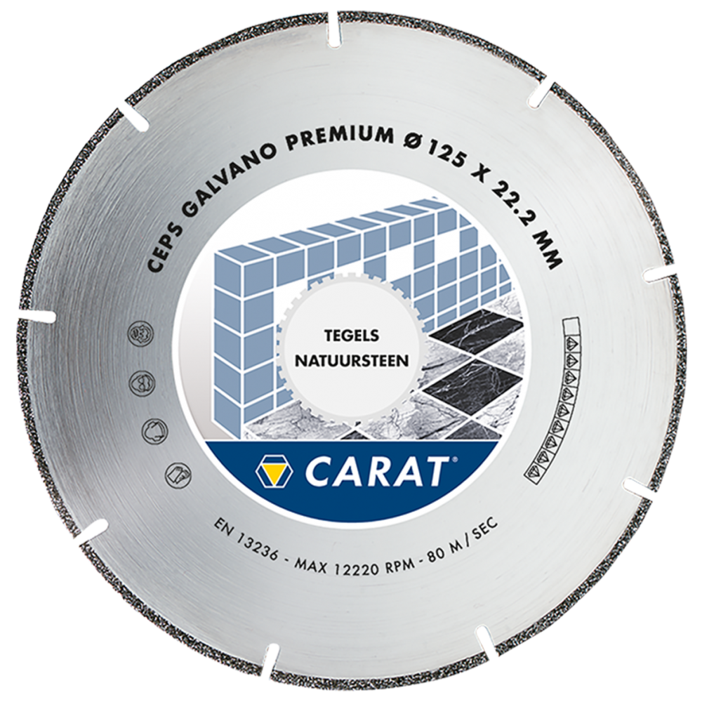 Carat diamantzaagblad 150x22.2 galvano