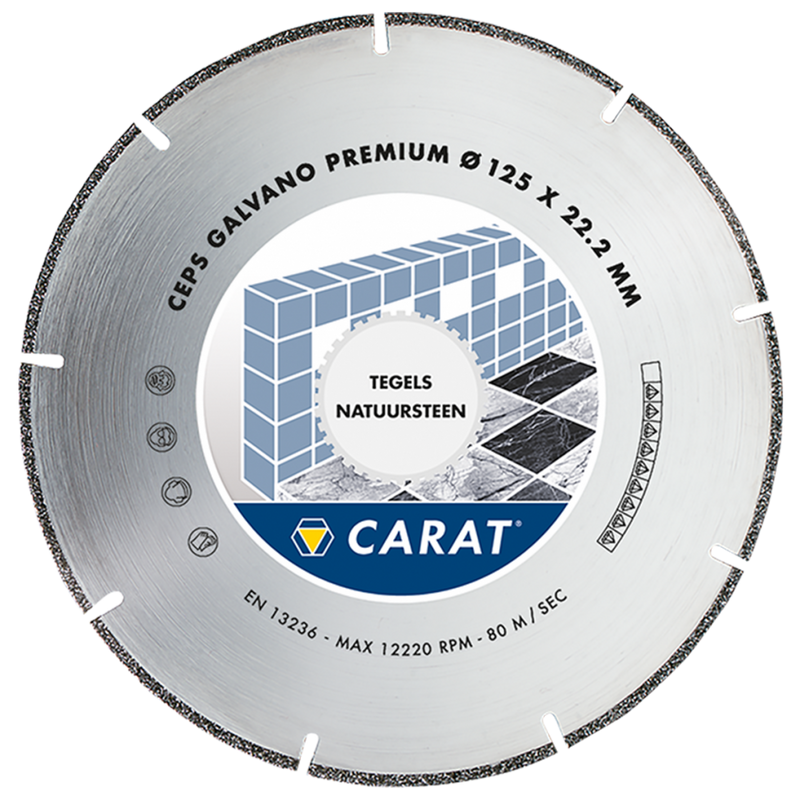 Carat diamantzaagblad 150x22.2 galvano