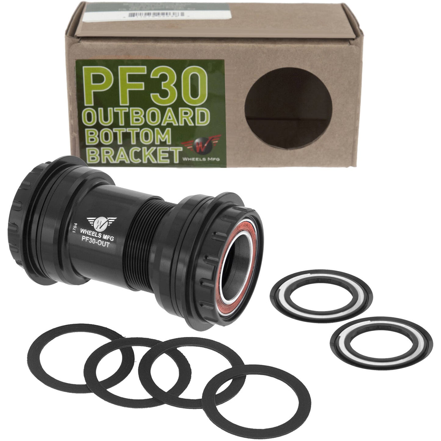 Wheels manufacturing wheels mfg - trapas pf30 shimano 24mm acb zwart