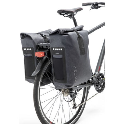 New Looxs fietstas dubbel Varo waterdicht grijs