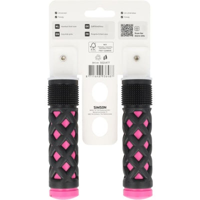 Simson handvatten kinder roze-zwart