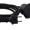 Enzo chacon verlengsnoer rubber tweeweg 3x1,5qmm 10m - 1167145