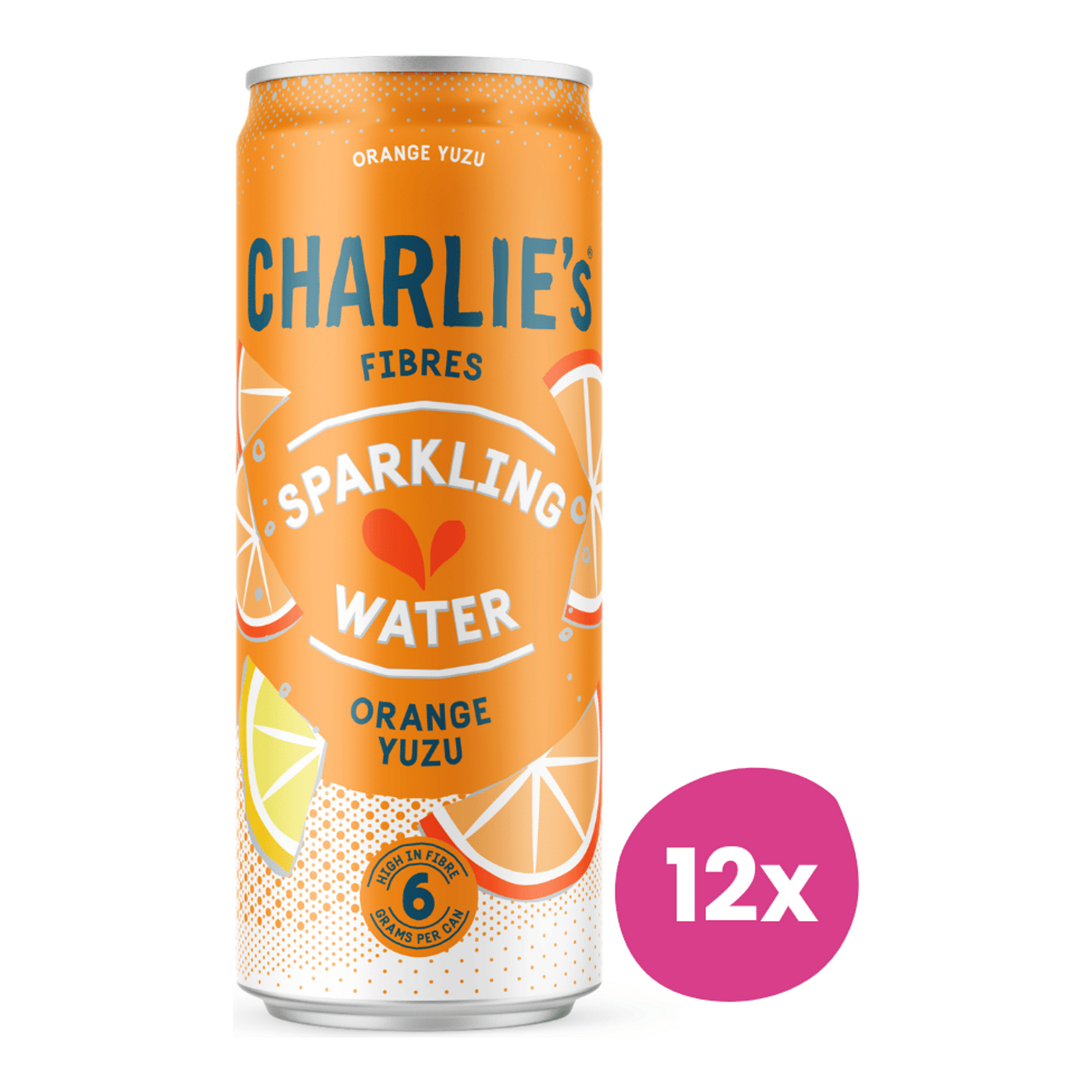 Charlie's fibers orange yuzu blik (12x 33 cl)
