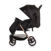 Chipolino amber opvouwbare buggy met voetenhoes obsidian zwart