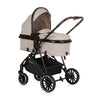 Chipolino aura opvouwbare 3-in-1 kinderwagen met luiertas macadamia beige zwart