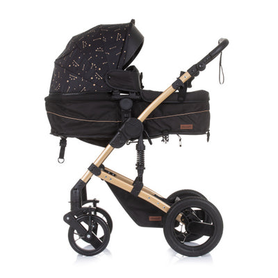 Chipolino Camea Opvouwbare Kinderwagen 3-in-1 met Luiertas Ebony Brown