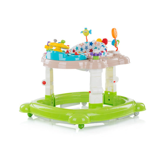 Chipolino Joya Lux 4-in-1 Loopstoel 360° Draaibaar Opvouwbaar Groen
