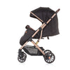 Chipolino combo opvouwbare buggy met voetenhoes ebony zwart beige