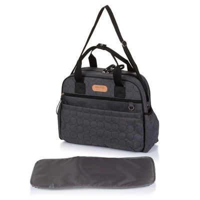 Chipolino Schouder Luiertas met Verschoningsmatje Granite Linen