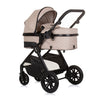 Chipolino harmony opvouwbare 3-in-1 kinderwagen met luiertas macadamia beige zwart