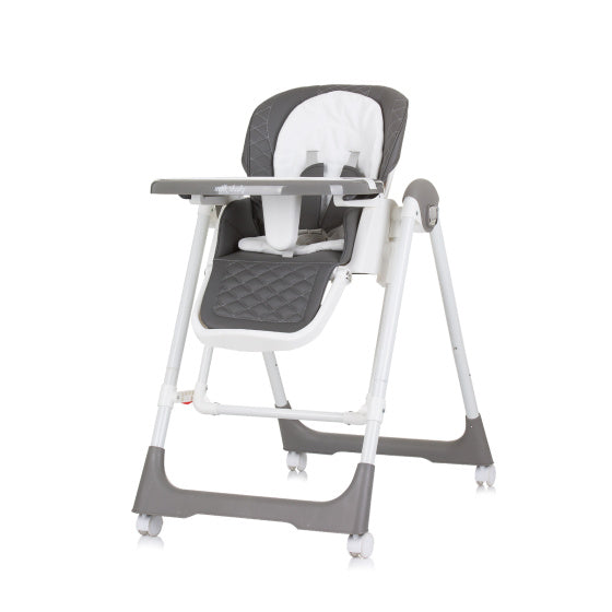 Chipolino milk shake 2-in-1 kinderstoel schommelstoel granite grijs wit