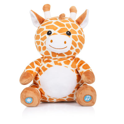 Chipolino pluche baby nachtlamp knuffelgiraf met muziek licht