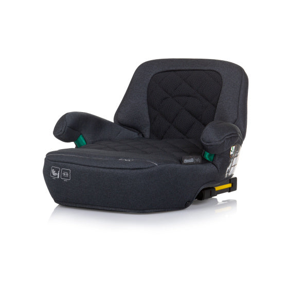 Chipolino safy zitverhoger i-size 125-150 cm isofix granite antraciet