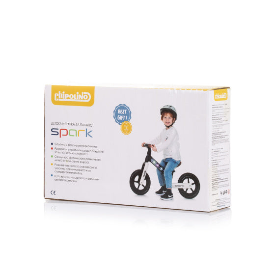 Chipolino spark met lichteffect 12 inch junior zwart