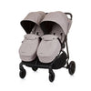 Chipolino top opvouwbare buggy voor 2 macadamia beige zwart