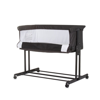 Chipolino zen co-sleeper box met klamboe obsidian zwart