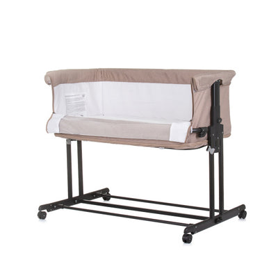 Chipolino zen co-sleeper box met klamboe macadamia beige