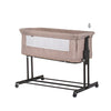 Chipolino zen co-sleeper box met klamboe macadamia beige