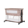 Chipolino zen co-sleeper box met klamboe macadamia beige