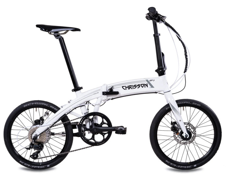 Chrisson ef3 20 inch 32 cm unisex 9v mechanische schijfrem wit