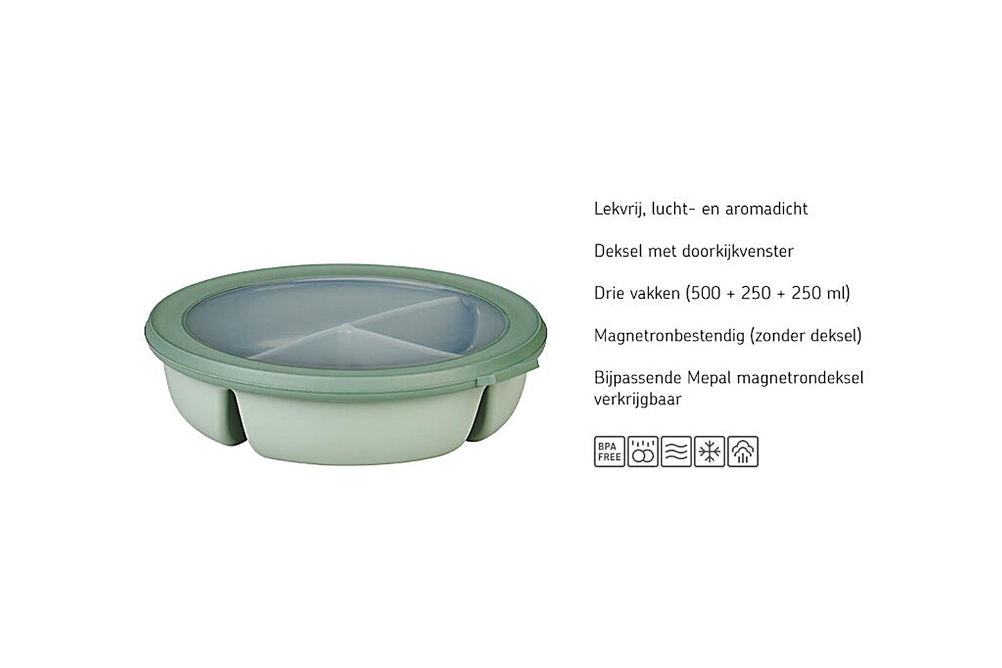 Mepal bento bowl cirqula 250+250+500ml nordic sage
