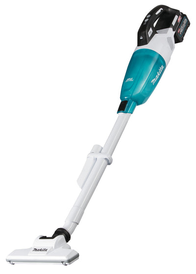 Makita cl001ga221 | steelstofzuiger | 40 v max | witte uitvoering met blauwe transparante capsule | 2,0 ah accu | 2 st | lader | in doos