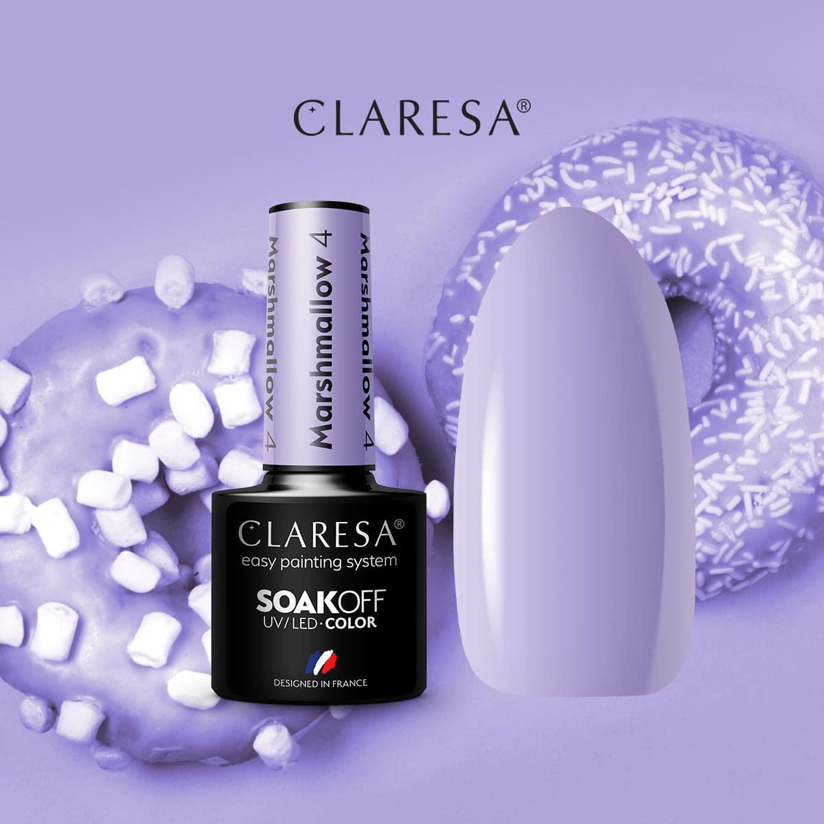 Claresa uv led gellak 5ml marsh mallow 4