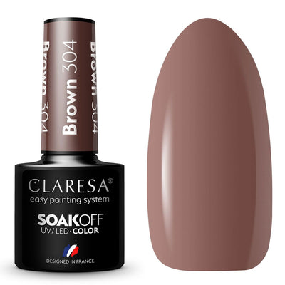 Claresa uv led gellak 5ml brown 304 take me to the river