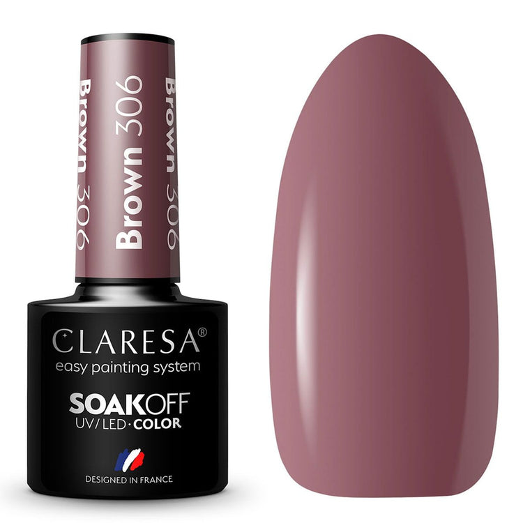 Claresa uv led gellak 5ml brown 306 classic look