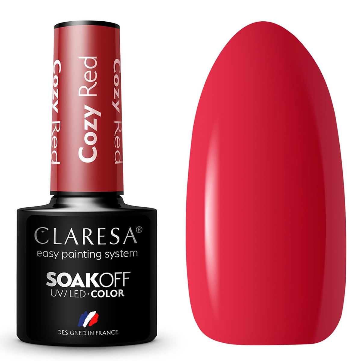 Claresa uv led gellak 5ml cozy red warm feelings