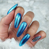 Claresa uv led gellak 5ml full glitter 7 blue - afbeelding 3