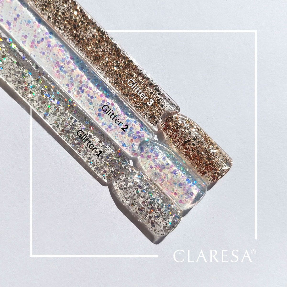 Claresa uv led gellak 5ml glitter 1
