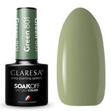 Claresa uv led gellak 5ml green 801 quiet forest - afbeelding 1